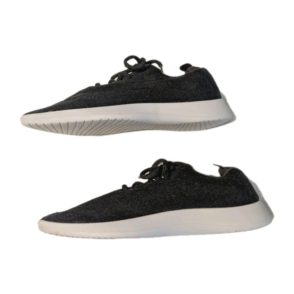 Allbirds Mens ZQ Merino Wool Runner Shoes Classic Sneakers Dark Gray Lace Sz 10